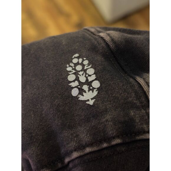 Free People Movement Hot Shot Onesie Black Charcoal Harem Jumpsuit M Lagenlook - Picture 7 of 7